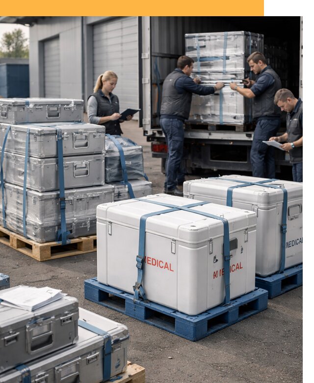 Перевозка медицинского оборудования по всему миру от 15254 руб